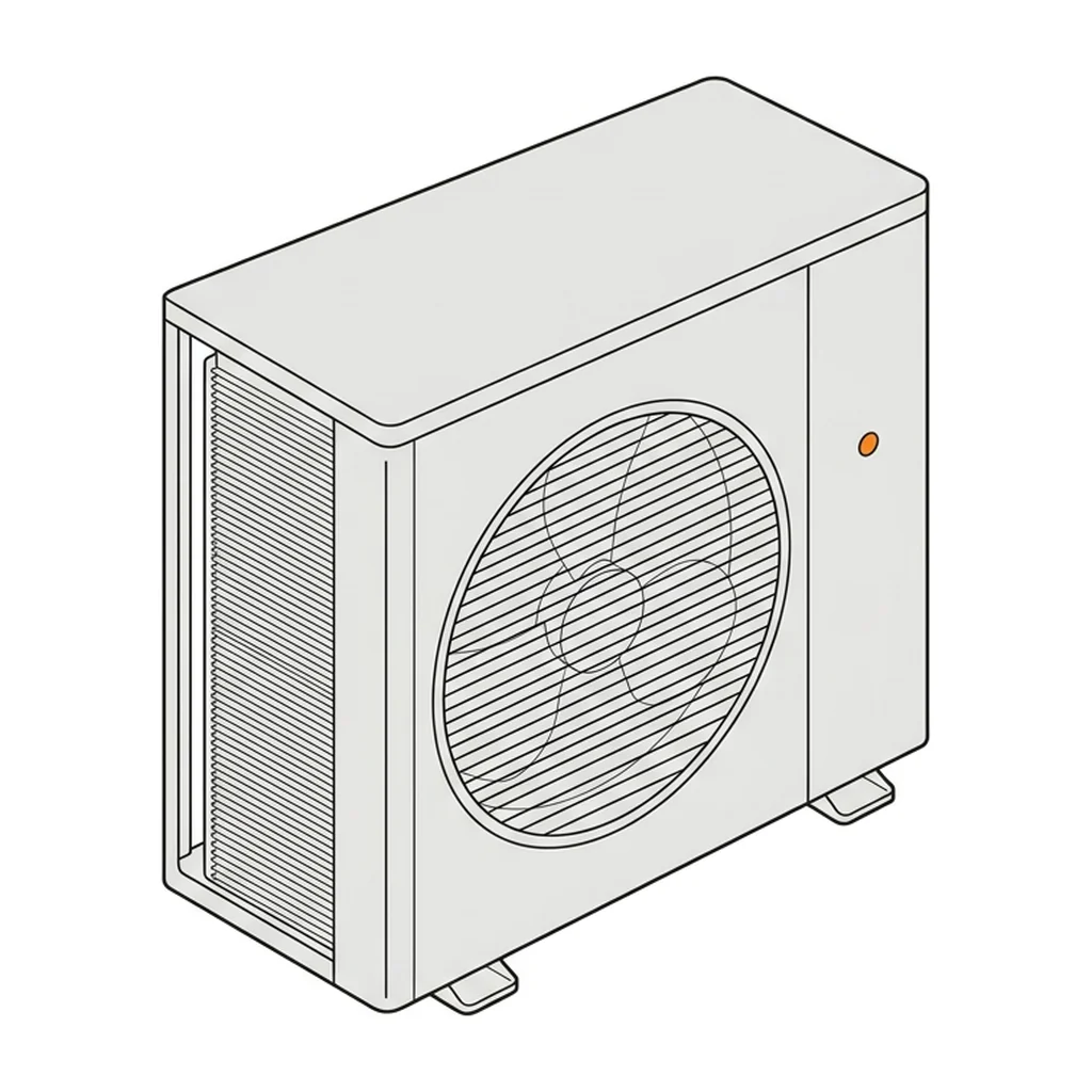 Pompe à chaleur air/eau, inscrite dans le système de la maison