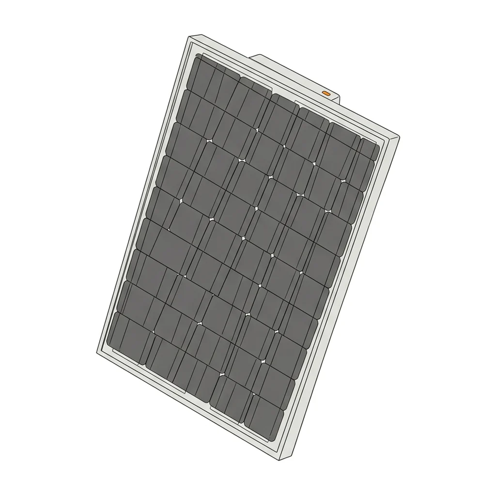 Panneau photovoltaïque, dimensionné avec le reste de la maison